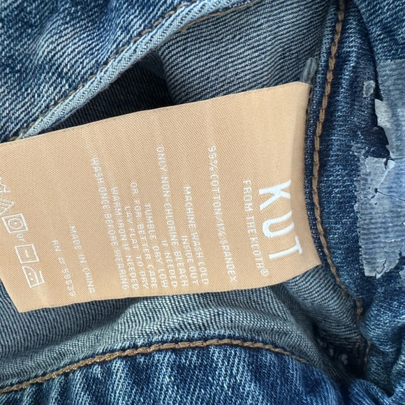 Kut from the Kloth Jane Hi Rise Short with pork chop pockets - Women's Denim - Picture 4 of 8